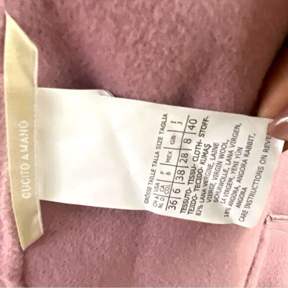 Max Mara Virgin Wool Blended Lilac Purple, Size 6US Blazer - Picture 5 of 13